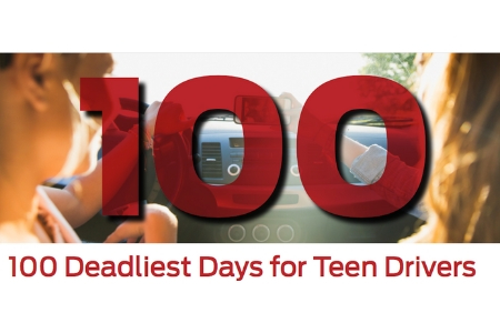 100 deadliest days for teen drivers 
