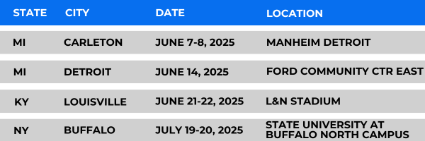 Ford DSFL Tour Stops